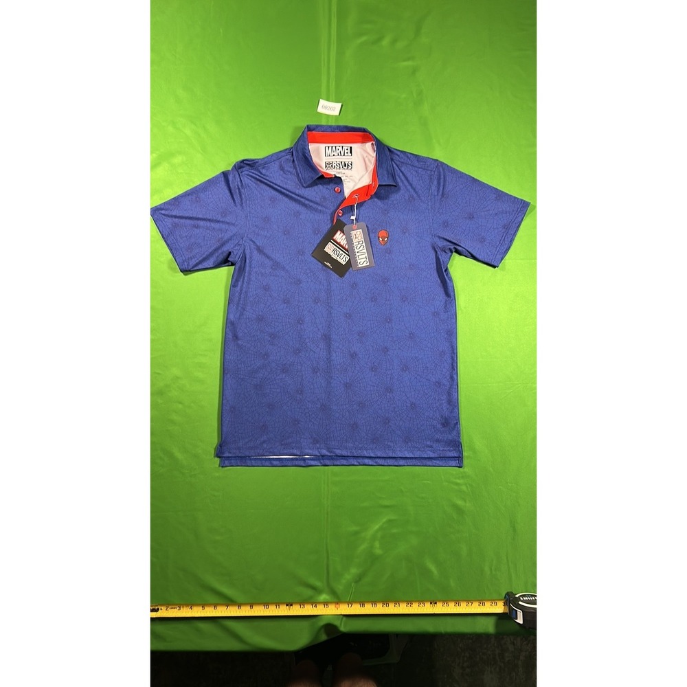 RSVLTS x Marvel Spider-Man The Amazing Spider-Man Polo Shirt Blue Red Medium